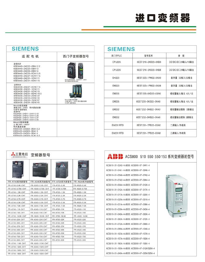 进口变频器